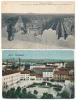 21 db RÉGI külföldi város képeslap vegyes minőségben / 21 pre-1945 European town-view postcards in m...