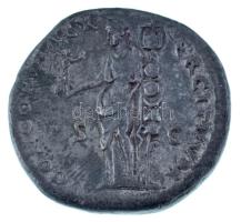 Római Birodalom / Róma / Antoninus Pius 142. Sestertius modern ólom replika, leírással (36,75g) T:XF...