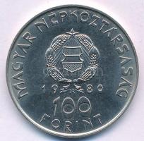 1980. 100Ft Ni "Szovjet-magyar közös űrrepülés" T:UNC Adamo EM61
