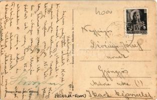 1944 Tés (Bakony), Csőszpuszta, állami iskola, főintéző lak (fa)