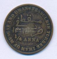 Omán / Maszkat 1898. (1315.) 1/4A Cu T:VF,F  Oman / Muscat 1898. (1315.) 1/4 Anna Cu C:VF,F  Krause KM#3.1