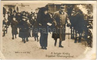 A bolgár király Erzsébet főhercegnővel (Sissi). Révész és Bíró 1916 / Ferdinand I of Bulgaria with Sisi (EK) + So. Stpl