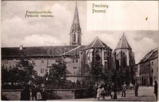 Pozsony, Pressburg, Bratislava; Ferenciek templom / Franziskanerkirche / church