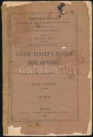 Volf György: Kitől tanult a magyar írni, olvasni? A régi magyar ortographia kulcsa. Értekezések a Nyelv- és Széptudományok köréből. XII. kötet VI. szám. Bp., 1885.,MTA, 87 p. Kiadói papírkötés, sérült, hiányos borítóval, javított, kissé sérült gerinccel, régi intézményi bélyegzéssel.