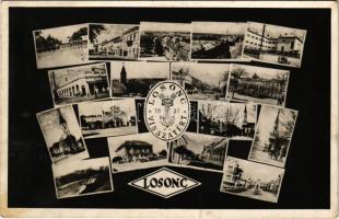 Losonc, Lucenec; Losonc visszatért 1938 mozaiklap / multi-view postcard (EK)