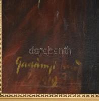 Gadányi Jenő (1896-1960): Vízhordó nő (örmény népviseletben?), 1919. Olaj, karton. Jelezve balra len...