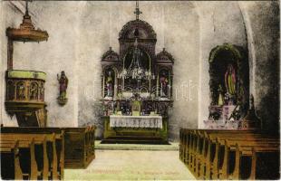 1938 Alsónyárasd, Dolny Nárazd, Dolné Topolníky (Nyárasd, Topolníky); Római katolikus templom belseje / church interior (r)