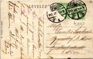 1917 Orsova, Hajózási csatorna a Vaskapunál. Hutterer G. / Canal beim Eisernes Thor / port, canal, a...