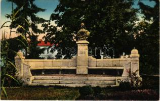 1915 Arad, Erzsébet királyné (Sissi) szobor. Vasúti levelezőlapárusítás 11. sz. 1915. / Empress Elisabeth of Austria (Sisi) statue, monument (EK)