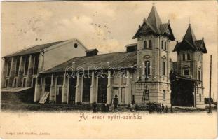 1900 Arad, Nyári színház. Kerpel Izsó kiadása / summer theatre (fl)