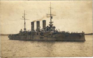 1915 SMS ERZHERZOG KARL osztrák-magyar haditengerészet csatahajó. Phot. Alois Beer / K.u.K. Kriegsmarine / Austro-Hungarian Navy pre-dreadnought battleship + "K.U.K. KRIEGSMARINE S.M.S. SANKT GEORG"