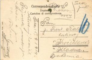 1914 Pola, K.u.K. Kriegsmarine Stahldock mit S. M. Schiff Eh. Karl / SMS Erzherzog Karl, K.u.K. hadi...