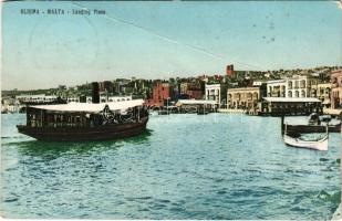 1908 Sliema, Landing Place / Herrn Jaroslav Kupka-nak címezve az SMS Adria fedélzetére (K.u.k. Kriegsmarine) (fa)