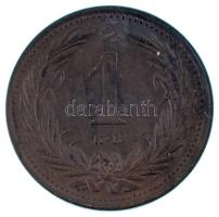 1898KB 1f bronz "Magyar Királyi Váltópénz" T:AU,XF patina Adamo K1