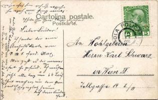 1908 SMS Erzherzog Ferdinand Max az Osztrák-Magyar Haditengerészet Erzherzog-osztályú pre-dreadnough...