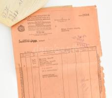 1943 Bp., Kőbányai Polgári Serfőző és Szent István Tápszerművek Rt. fejléces számla és szállítójegy,...
