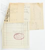 1937 Bp., Gonda Jenő villamossági és rádiótechnikai vállalata fejléces költségjegyzék / számla, aláí...