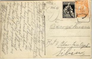 1925 Arad, Bul. Regina Maria / Mária királyné körút, díszkapu / street view, decorated gate. Foto Be...