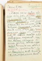 Küffer Béla (1856-1928) a képviselőház könyvtárnokának kézzel írt jegyzetei, előadás töredékei, tárg...