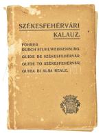 Székesfehérvári kalauz. Összeáll.: Marschall Rafael. Székesfehérvár, 1930. Debreczenyi István. 92 p. + 64 t képoldal + X. kihajtható térkép nélkül. Kiadói papírkötésben hátsó borító nélkül,sérült. Ritka!