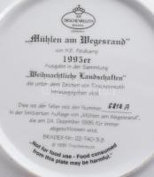 1995, Tirschenreuth dísztál, "Malmok az út mentén", jelzett, sorszámozott, hibátlan, d: 21...