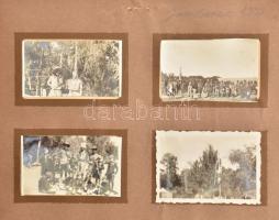 1933 fotóalbum, benne a gödöllői cserkész jamboree-ról készült 10 db fotóval, közte palesztin cserké...