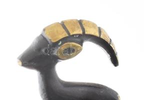 Walter Bosse: Kos. Patinázott réz, cca 1960, jelzés nélkül, m: 3,5 cm