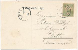 1906 Arad, Újarad, Új-Arad, Aradul Nou; Római katolikus templom, Városháza. Mayr Lajos kiadása / Cat...