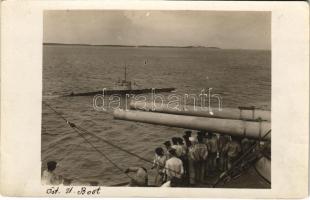 S.M. U-X osztrák-magyar tengeralattjáró / K.u.k. Kriegsmarine Unterseeboot X / Austro-Hungarian Navy submarine "U 10". photo (EK)