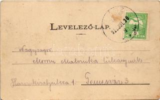 1912 Pankota, Pancota; Kossuth út. Beamter Ödön kiadása / street view (fl)