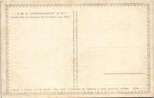 SMS Unterseeboot U XII lanziert den französischen Dreadnought "Jean Bart". K.u.k. Kriegsma...