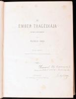 Madách Imre: Az ember tragédiája. Zichy Mihály tizenöt képével, fénymetszetben. Bp., 1887, Athenaeum...