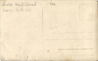 Karl Strnad, a S.M. U-III osztrák-magyar tengeralattjáró parancsnoka / K.u.k. Kriegsmarine Unterseeb...