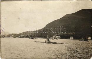 S.M. U-IV osztrák-magyar tengeralattjáró / K.u.k. Kriegsmarine Unterseeboot IV / Austro-Hungarian Navy submarine "U 4". Fr. Mácha photo (EK)