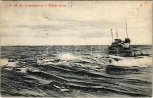 1911 S.M. U-IV osztrák-magyar tengeralattjáró / K.u.k. Kriegsmarine Unterseeboot IV. / Austro-Hungarian Navy submarine U 4. G. Costalunga Pola (EK)