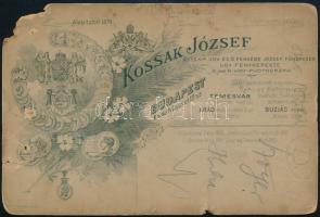 cca 1900 Szoyer Ilona, Szoyer Ilonka (1879-1956) opera- és operett-énekesnő portréja, autográf aláír...