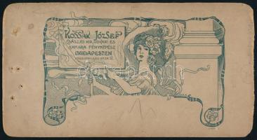 cca 1900 Küry Klára (1870-1935) színésznő, operettprimadonna aláírt portréja, keményhátú fotó Kossak...