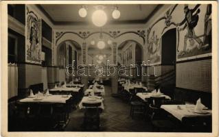 Budapest VII. Hotel Metropole szálloda, belső, étterem. Cigányzene, Jazz, Tánc. Rákóczi út 58.