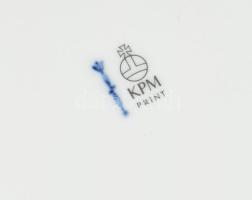 KPM Otto von Bismarck dísztál. Jelzett, hibátlan, dobozában, d: 19,5 cm