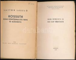 Lajtor László: Kossuth dunai konföderációs terve és előzményei. Bp., 1944, Faust, 80 p. Kiadói papír...