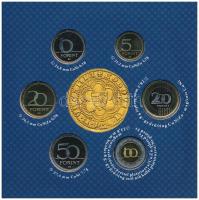 2013. 5Ft-200Ft (6xklf) forgalmi sor szettben + 2013. "I. Lajos aranyforintja" aranyozott ...