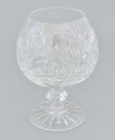 6 db kristály konyakos pohár, hibátlan, új állapotban, eredeti dobozában 11 cm