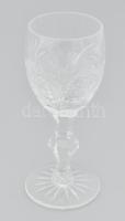 6 db kristály pálinkás pohár, hibátlan, új állapotban, eredeti dobozában 11,5 cm