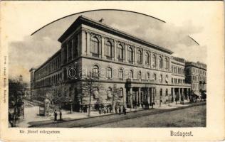 Budapest VIII. Múzeum körút, Kir. József műegyetem (Eötvös Loránd Tudományegyetem). Divald Károly 300. sz. (fl)