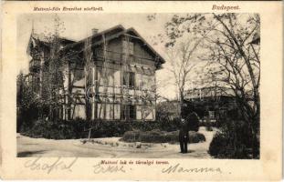 1905 Budapest XI. Kelenföld, Mattoni-féle Erzsébet királyné sósfürdő, Mattoni lak és társalgóterem (EK)