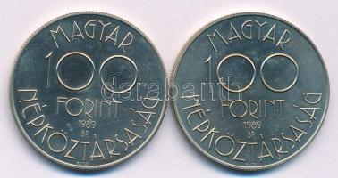 1989. 100Ft Cu-Ni-Zn "Labdarúgó Világbajnokság" (2x) T:BU Adamo EM107