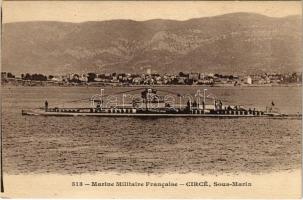 Marine Militaire Francaise &quot;Circé&quot;, Sous-Marin / S.M. U-XLVII osztrák-magyar tengeralattjáró által elsüllyesztett francia tengeralattjáró / French submarine sunken by Austro-Hungarian Navy submarine &quot;U 47&quot;