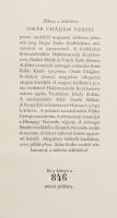 Omár Chájjám: Robáiyát. Fordította Hegyi Endre. Bp., 1959, Magyar Helikon. Szász Endre 135 eredeti r...
