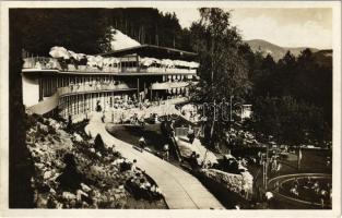 1938 Trencsénteplic, Trencianske Teplice; Lesné termálne kúpaliste "Zelena zaba" / Zöld béka strandfürdő / thermal spa