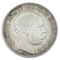 1892KB 1K Ag "Ferenc József" T:VF polírozva Adamo K5